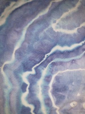 Geode tie, dye over ice.