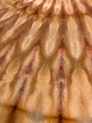 Fan fold, dye under ice. Photo credit: Scott Walker, Rad Dyes.