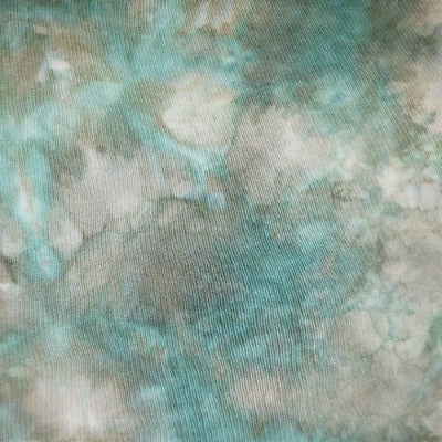 Scrunched, dye over ice, light handed.