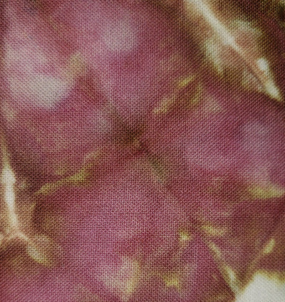 rusty rose swatch dye over ice