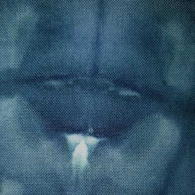 teal sea dye over ice