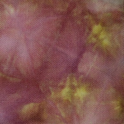 Scrunched, dye over ice.