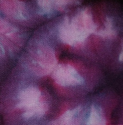 Scrunched, dye under ice.