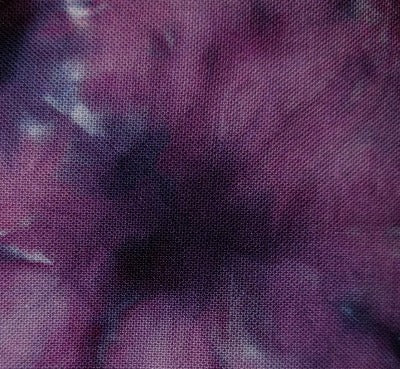 Scrunched, dye over ice.