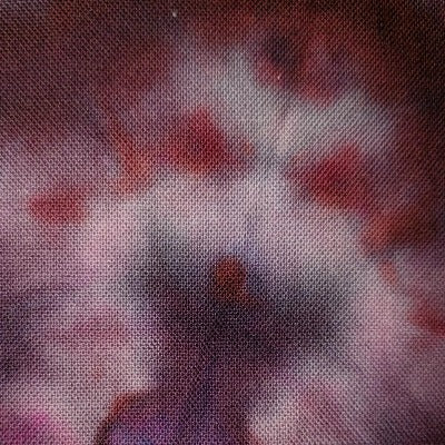 Scrunched, dye under ice.