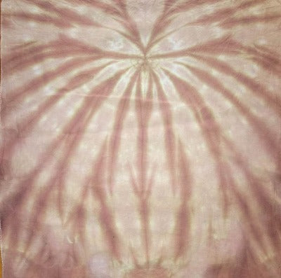 Spider fold, liquid dyed at 1tsp dye per 8oz water and 4 tsp dye per 8oz water. Photo credit: Cody Villalva.