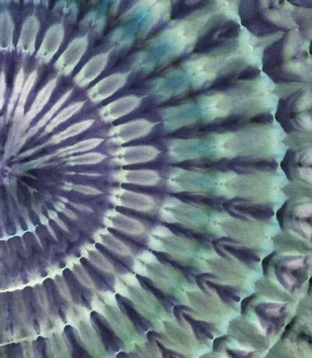 Fan fold, dye under ice. Photo credit: Scott Walker, Rad Dyes.