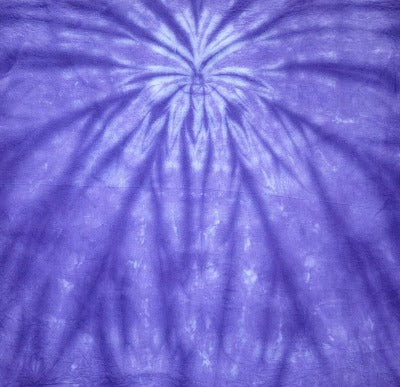 Spider fold, liquid dyed at 1tsp dye per 8oz water and 4 tsp dye per 8oz water. Photo credit: Cody Villalva.