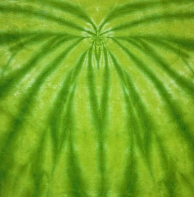 Spider fold, liquid dyed at 1tsp dye per 8oz water and 4 tsp dye per 8oz water. Photo credit: Cody Villalva.