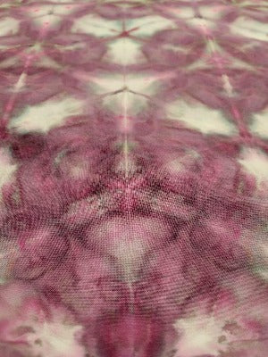 Shibori fold, dye under ice. Photo credit: Margo Farnsworth.