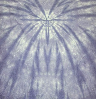 Spider fold, liquid dyed at 1tsp dye per 8oz water and 4 tsp dye per 8oz water. Photo credit: Cody Villalva.