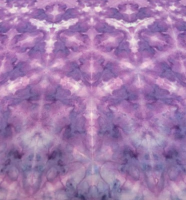 Shibori fold, dye under ice. Photo credit: Margo Farnsworth.