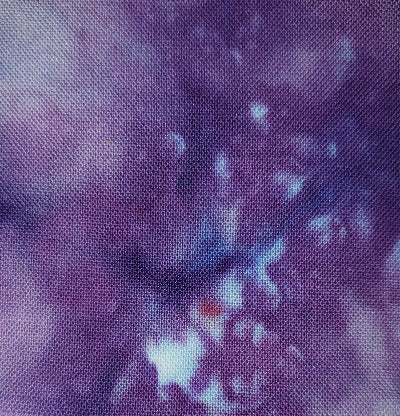 violet skies swatch dye over ice