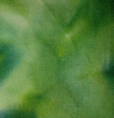 Scrunched, dye under ice.