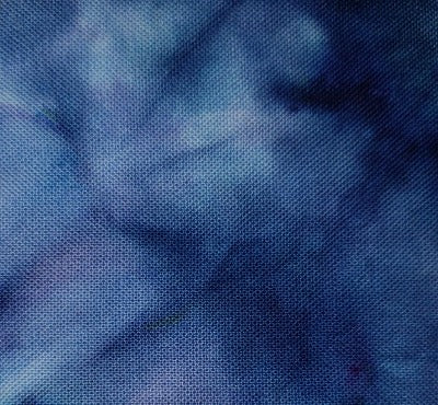 Scrunched, dye under ice.