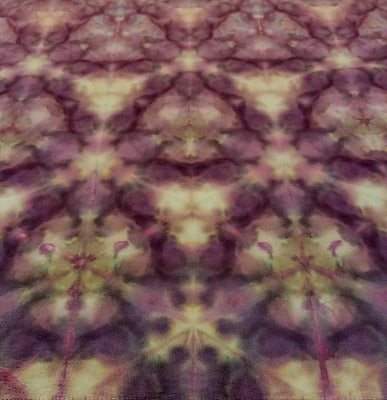 Shibori fold, dye under ice. Photo Credit: Margo Farnsworth.