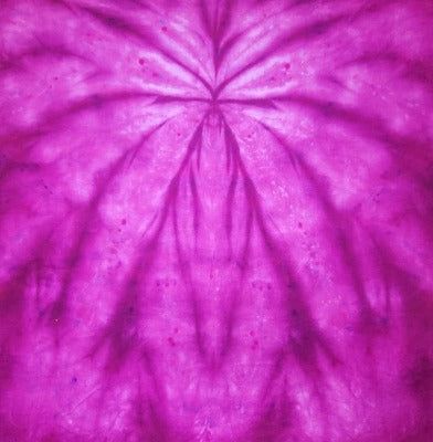 Spider fold, liquid dyed at 1tsp dye per 8oz water and 4 tsp dye per 8oz water. Photo credit: Cody Villalva.