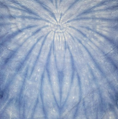 Spider fold, liquid dyed at 1tsp dye per 8oz water and 4 tsp dye per 8oz water. Photo credit: Cody Villalva.
